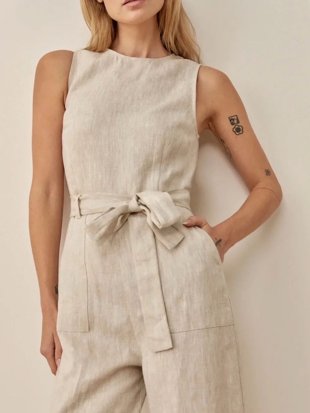Reformation Naomi Linen Jumpsuit